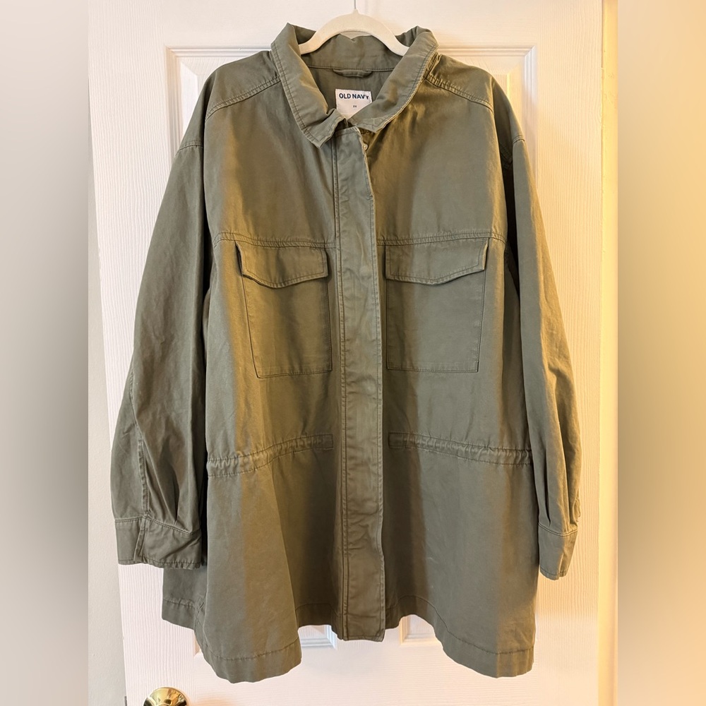 Old Navy 3X Green Utility Jacket 🖼️ New Without Tags